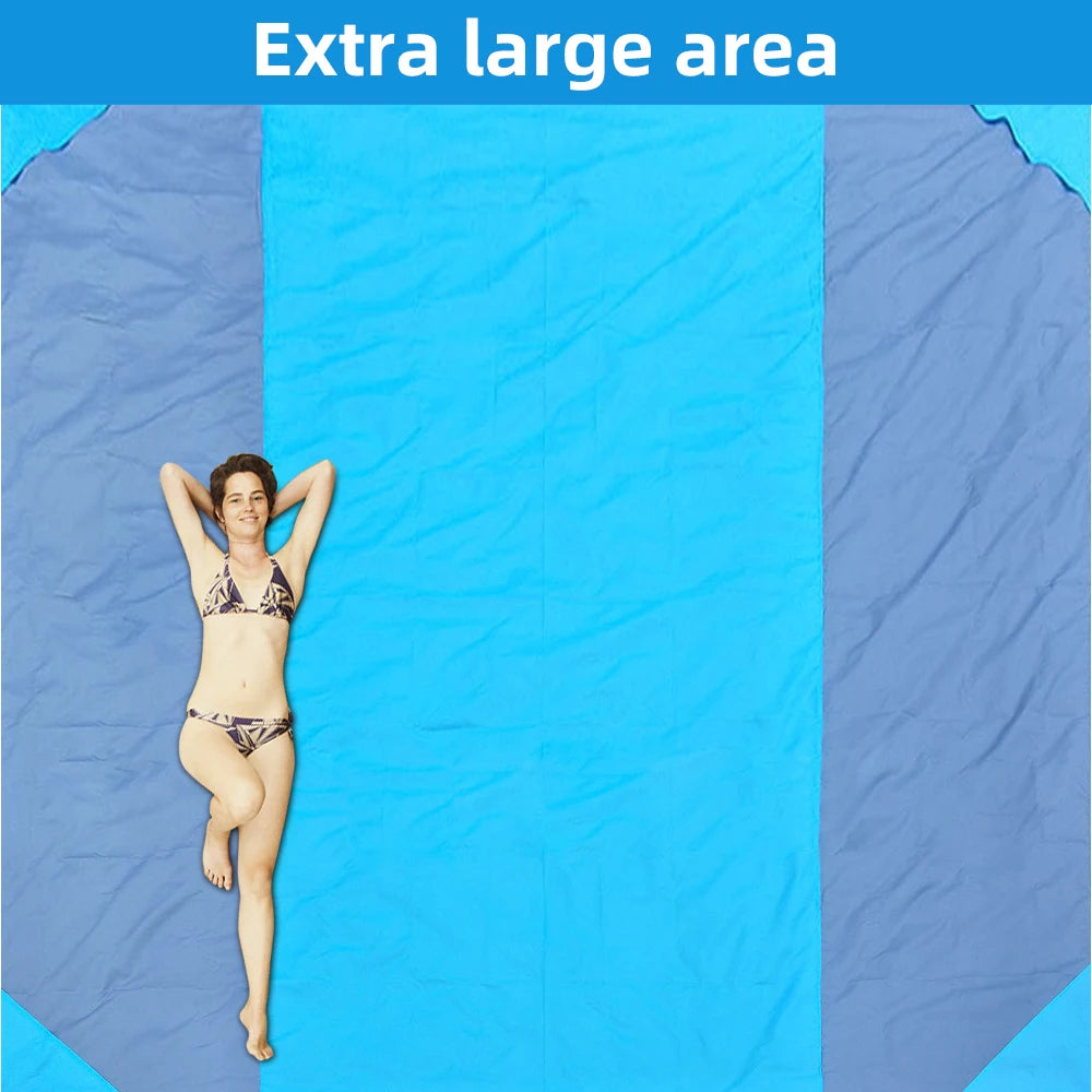 Sand-Free Waterproof Beach Mat – Quick Dry & Lightweight
