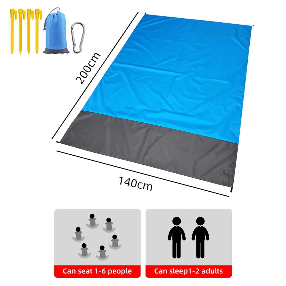 Sand-Free Waterproof Beach Mat – Quick Dry & Lightweight