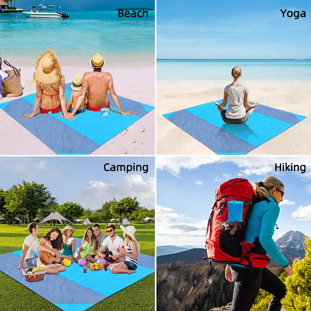Sand-Free Waterproof Beach Mat – Quick Dry & Lightweight