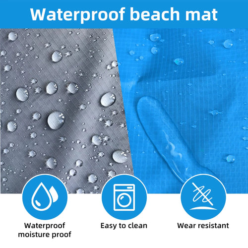 Sand-Free Waterproof Beach Mat – Quick Dry & Lightweight
