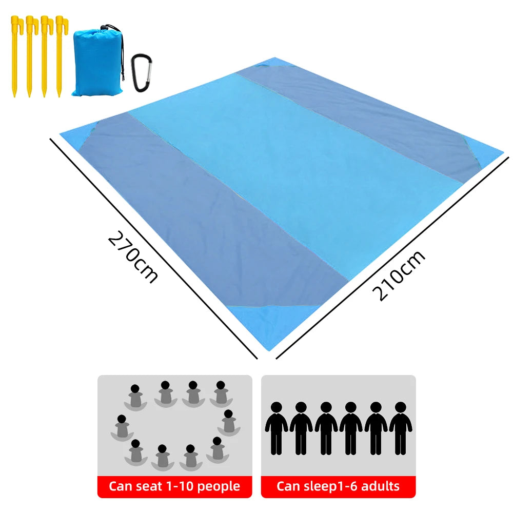 Sand-Free Waterproof Beach Mat – Quick Dry & Lightweight
