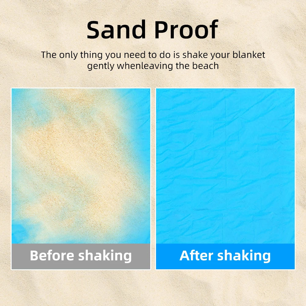 Sand-Free Waterproof Beach Mat – Quick Dry & Lightweight